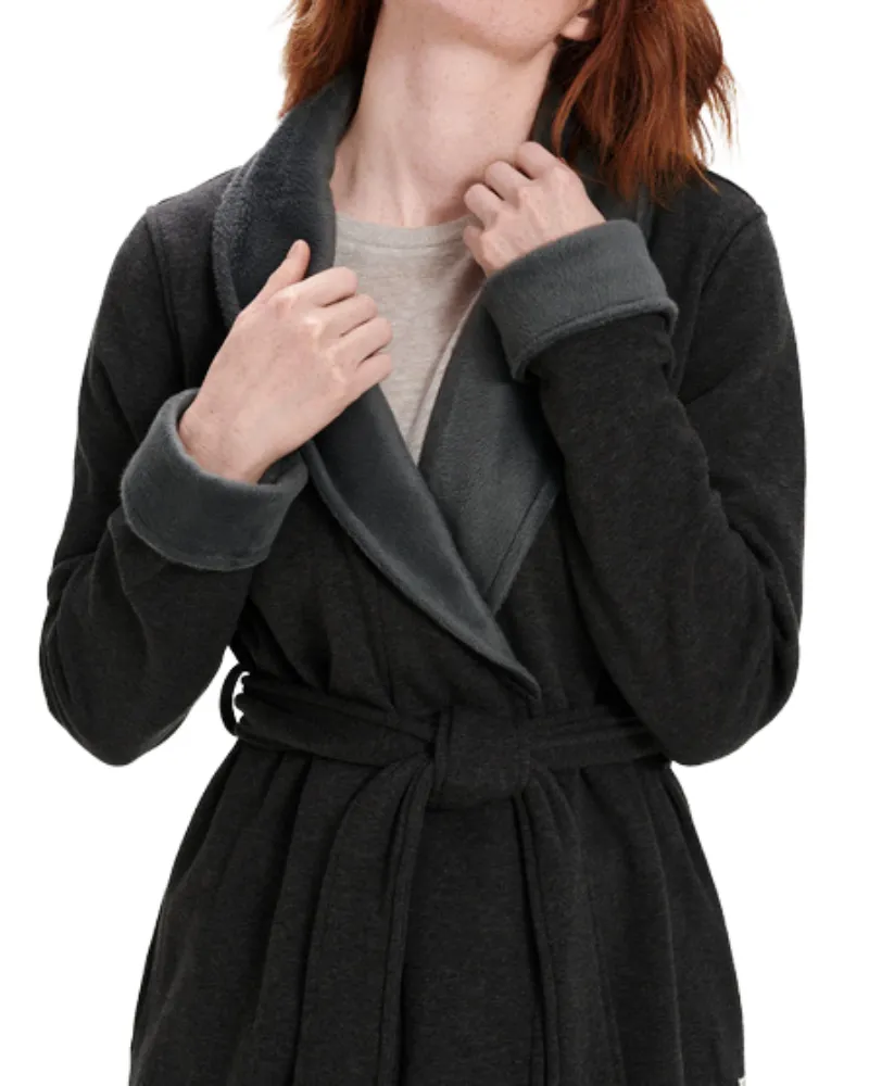 1095612 Black Bear Heather Duffield II Fleece Wrap Robe