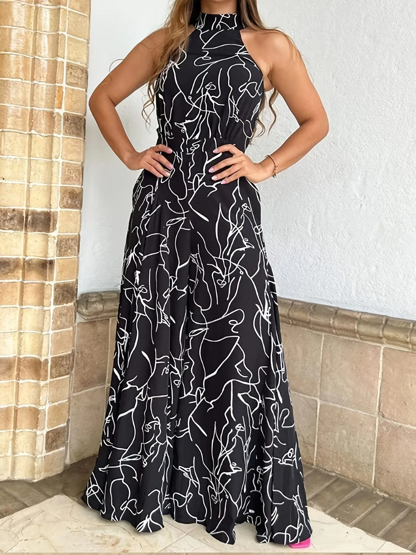 Abstract Jumpsuit