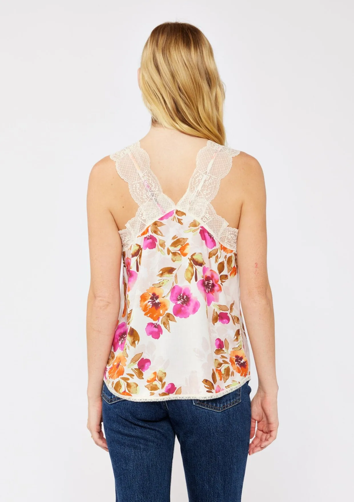 Blushing Meadow Lace Tank Top