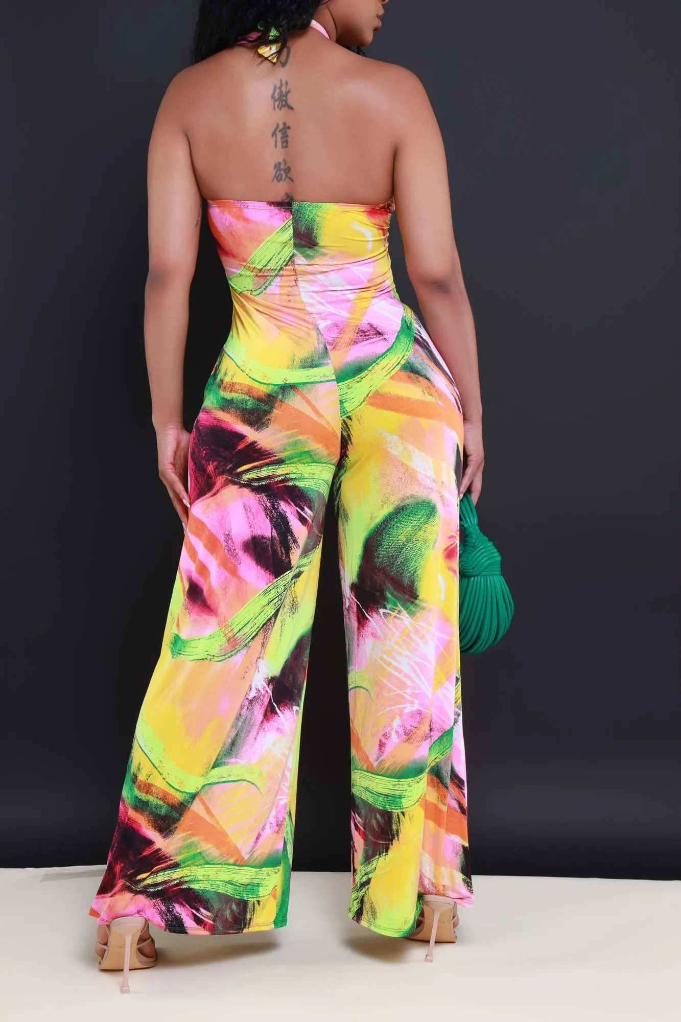 By The Coast Printed Jumpsuit - Fuchsia Multicolor