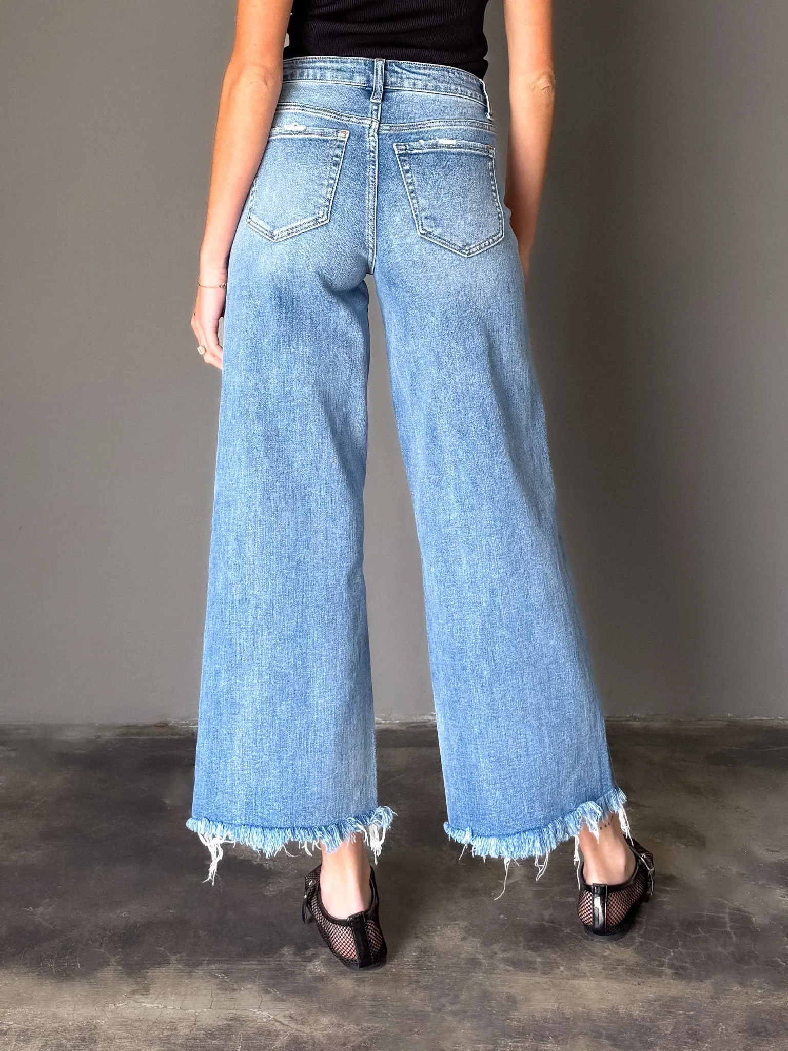 City Limits Crop Wide Leg Jeans - Final Sale
