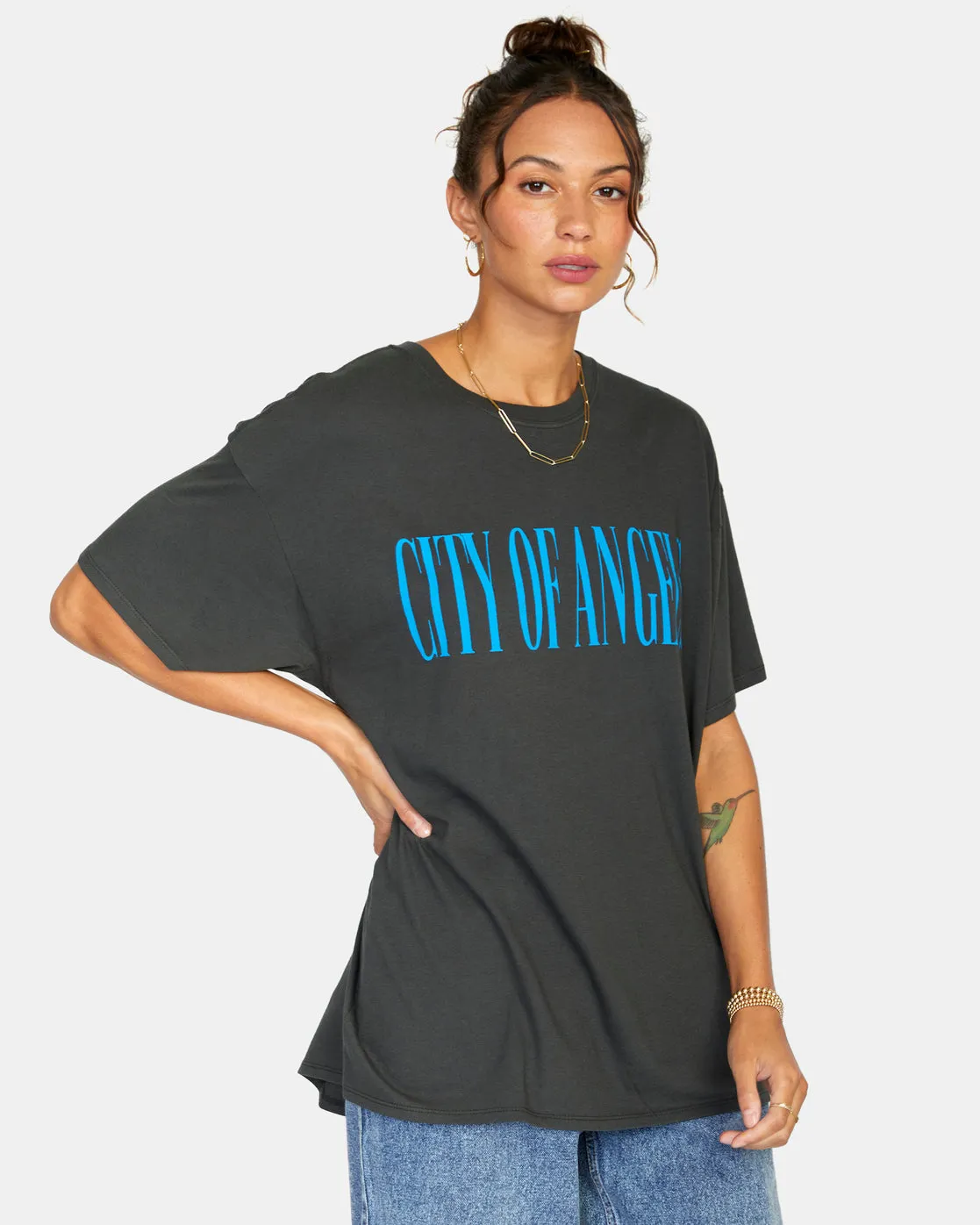 City Of Angels Graphic Tee - Washed Black