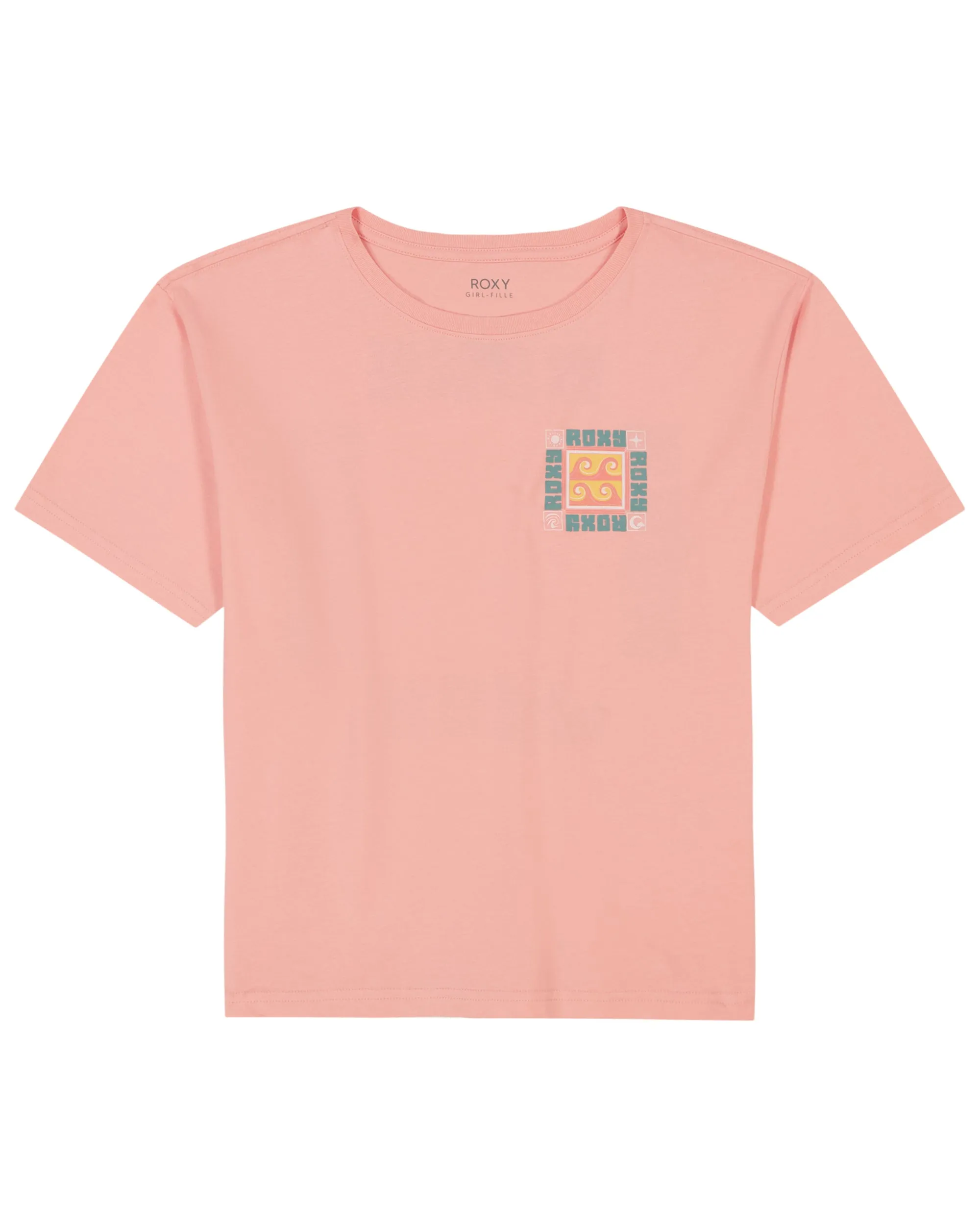 Girls 7-16 Wave Block Oversized T-Shirt