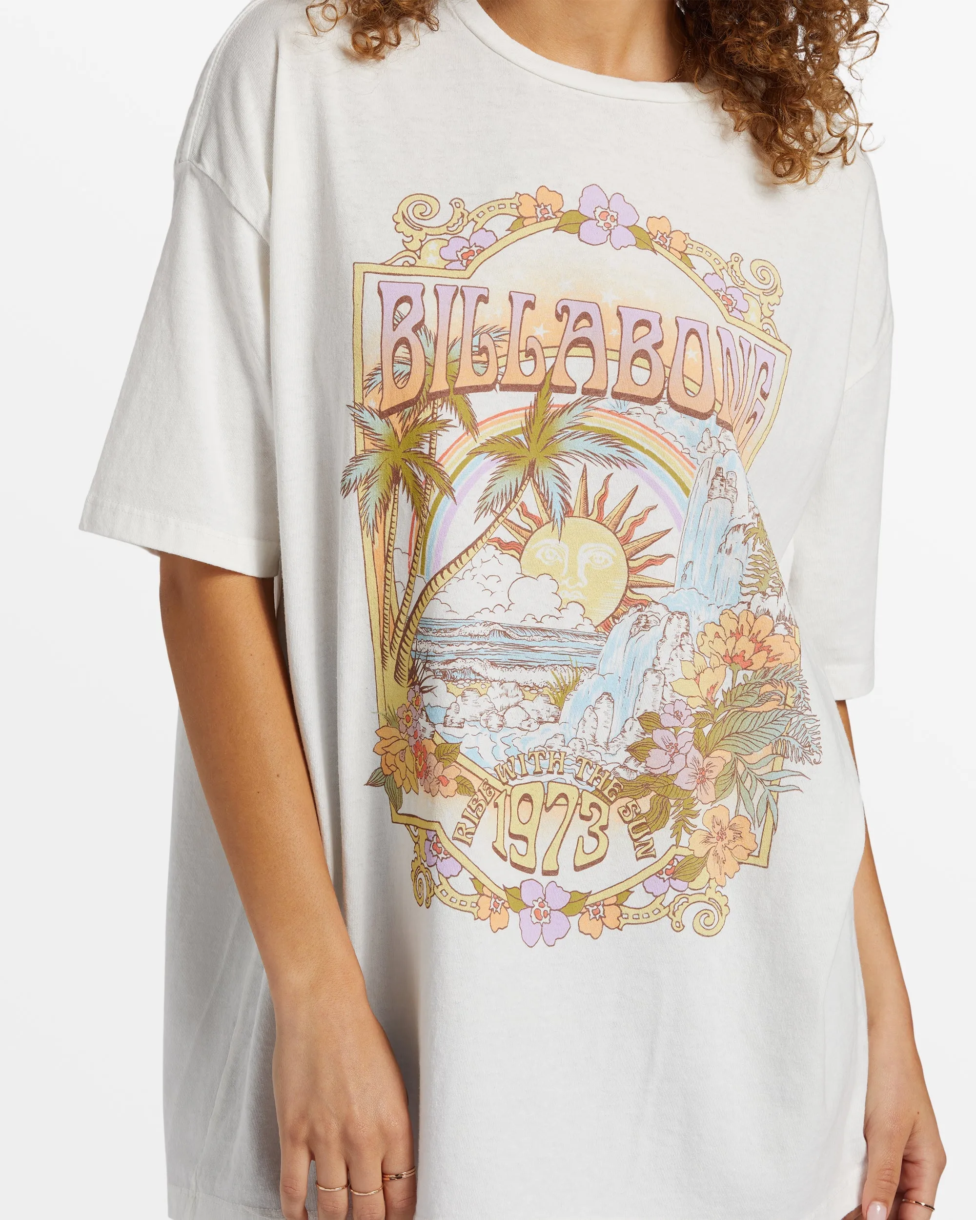 Golden Hour Oversized T-Shirt - Salt Crystal