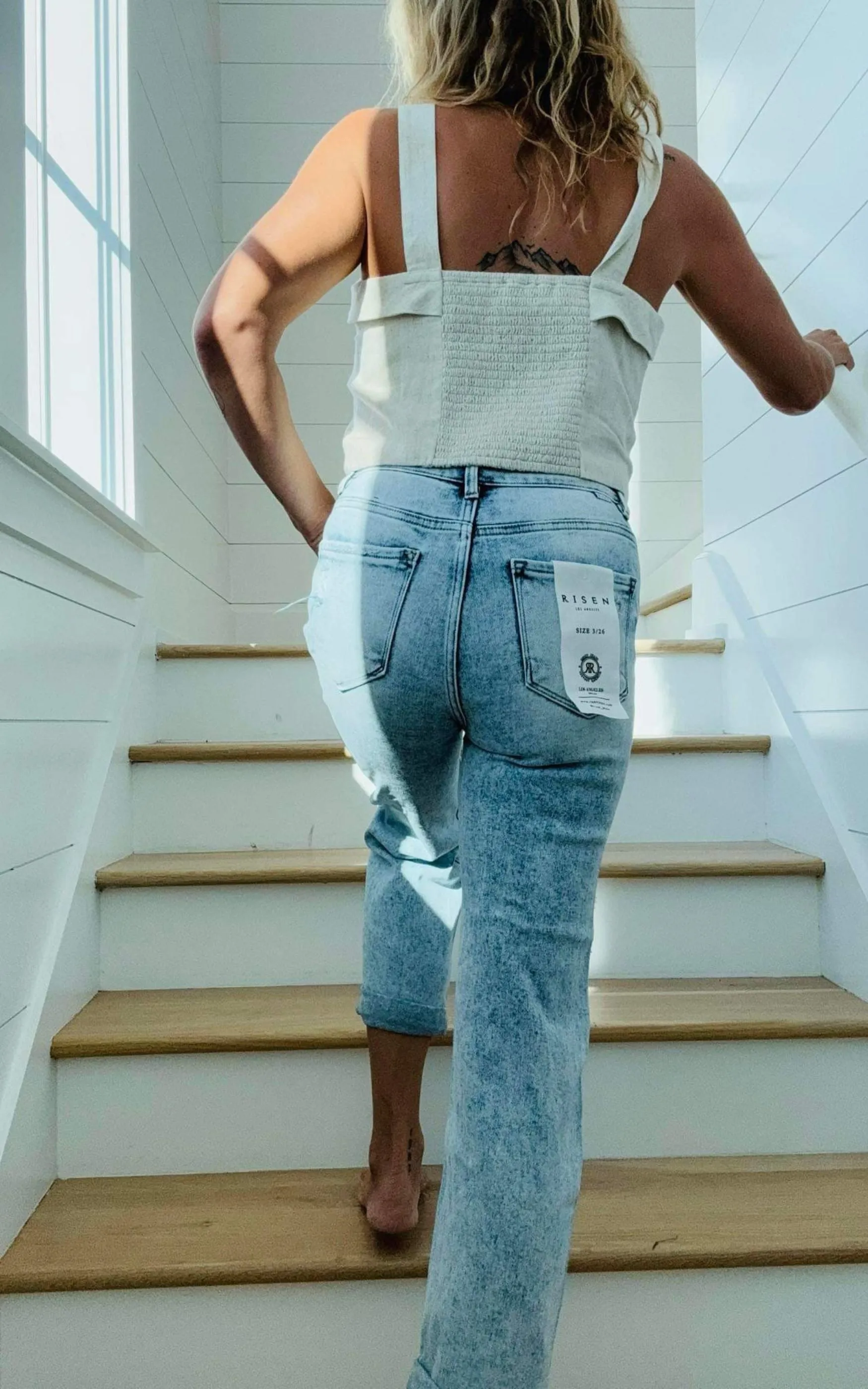 HIGH RISE BOYFRIEND DENIM JEANS | RISEN
