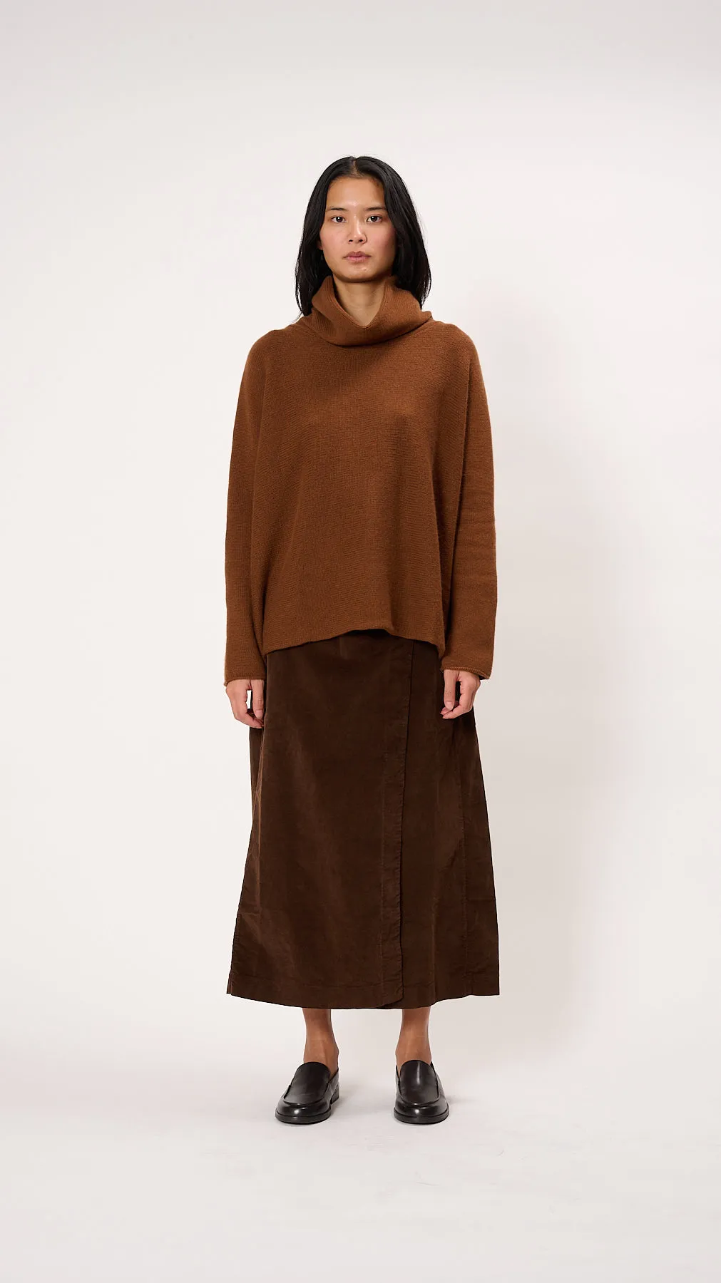 Highneck Dolcevita WS Sweater in Rust