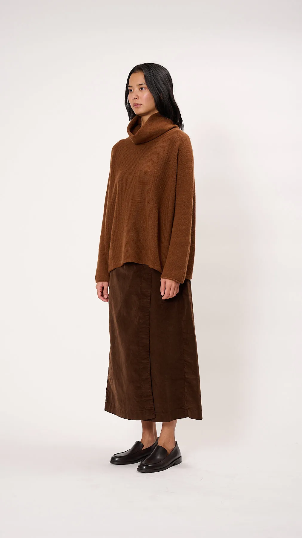 Highneck Dolcevita WS Sweater in Rust