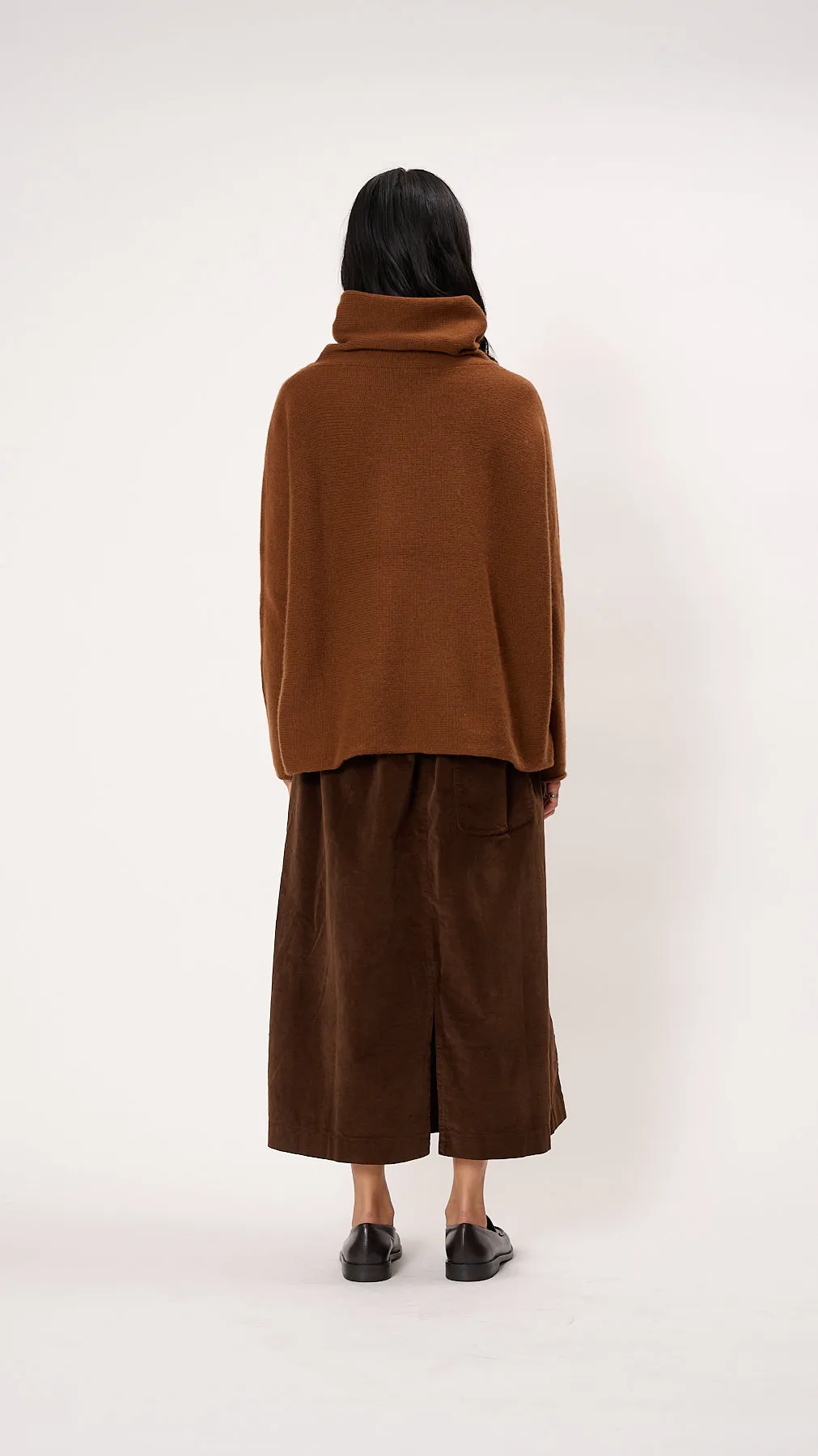 Highneck Dolcevita WS Sweater in Rust