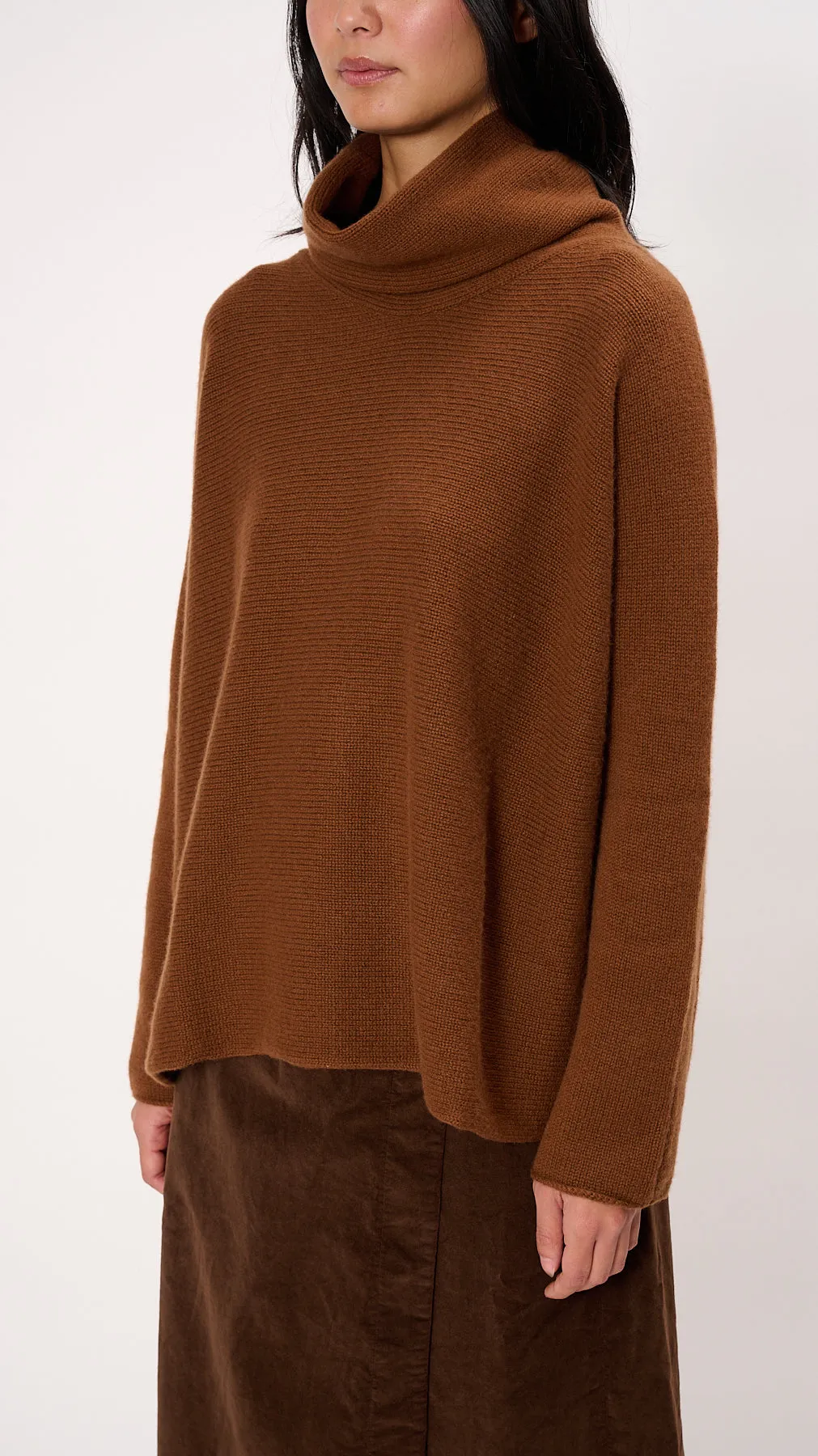 Highneck Dolcevita WS Sweater in Rust