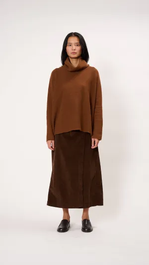 Highneck Dolcevita WS Sweater in Rust