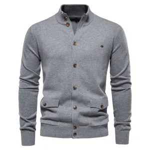 Jack Washington Stand Collar Cardigan