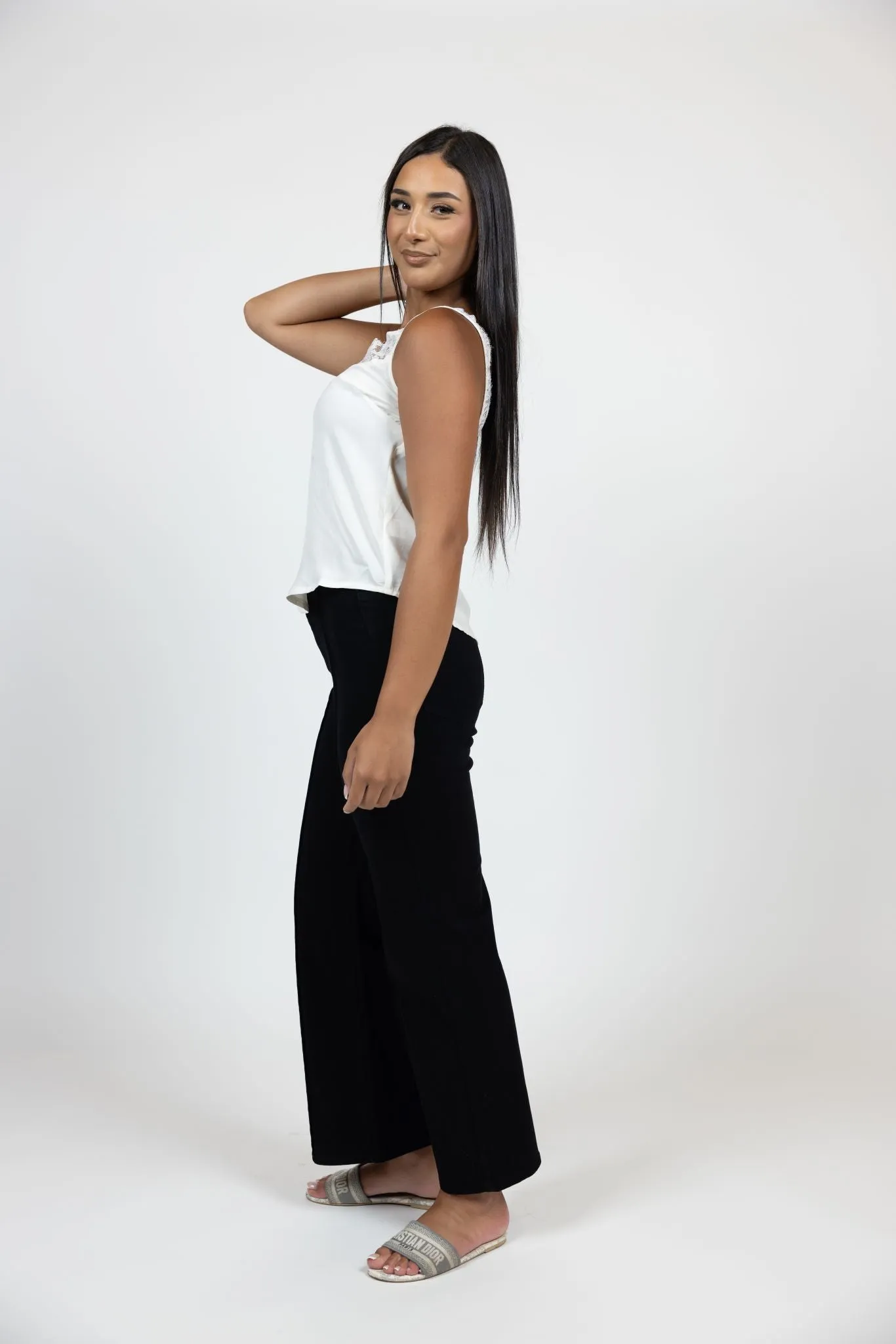 Lace Trim Tank Top