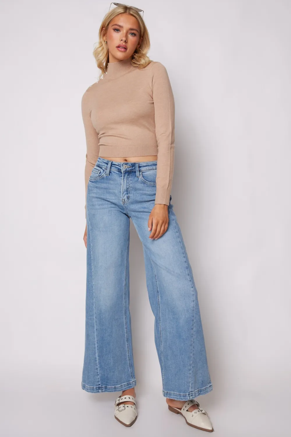 Lacie High Rise Palazzo Jeans
