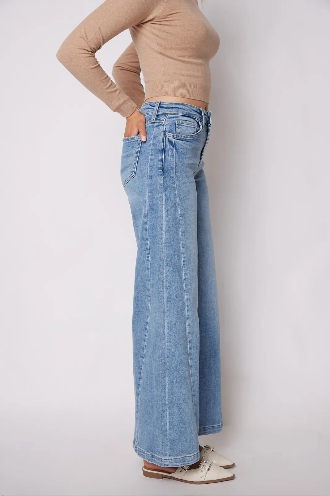 Lacie High Rise Palazzo Jeans