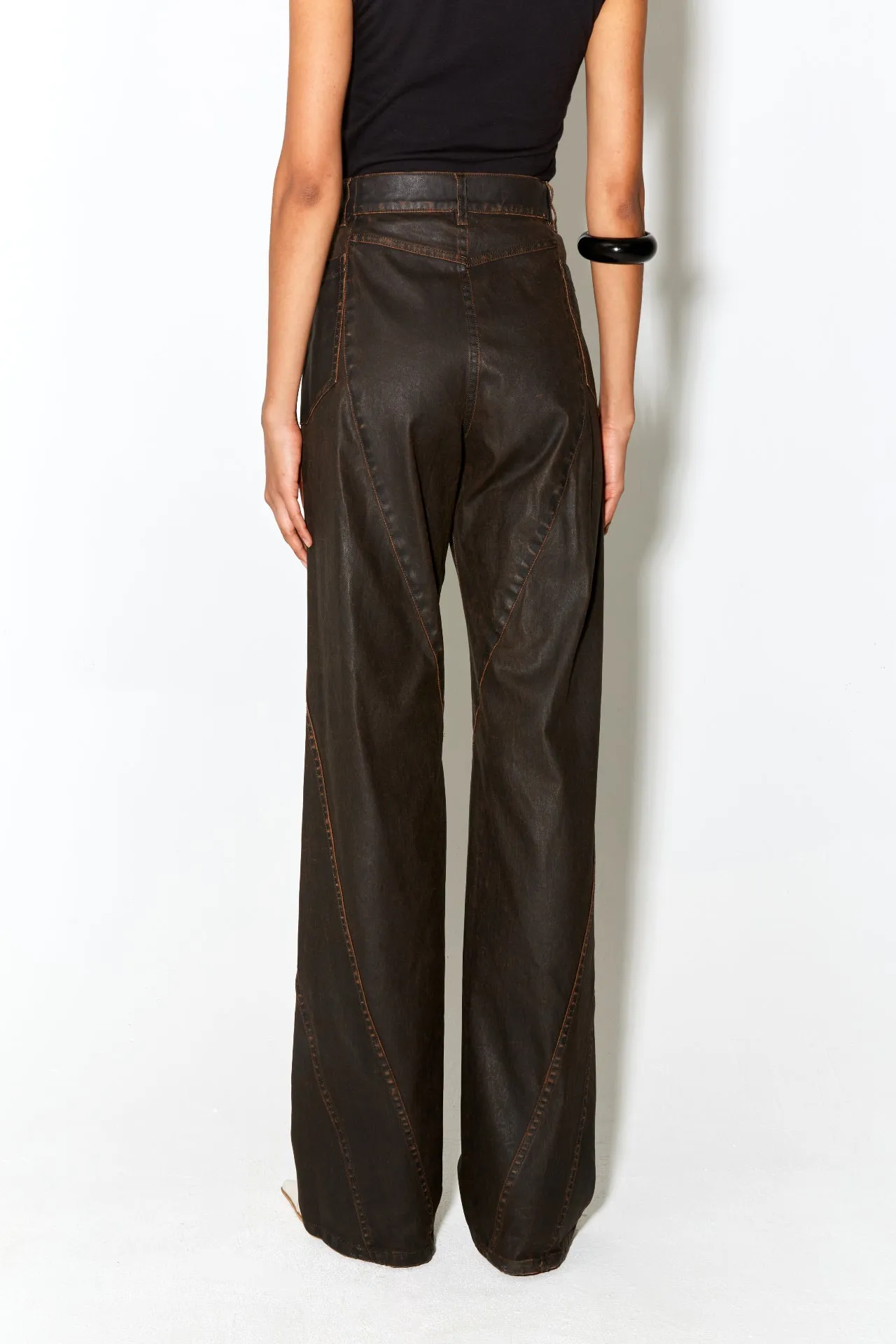PALERMA pants brown wax