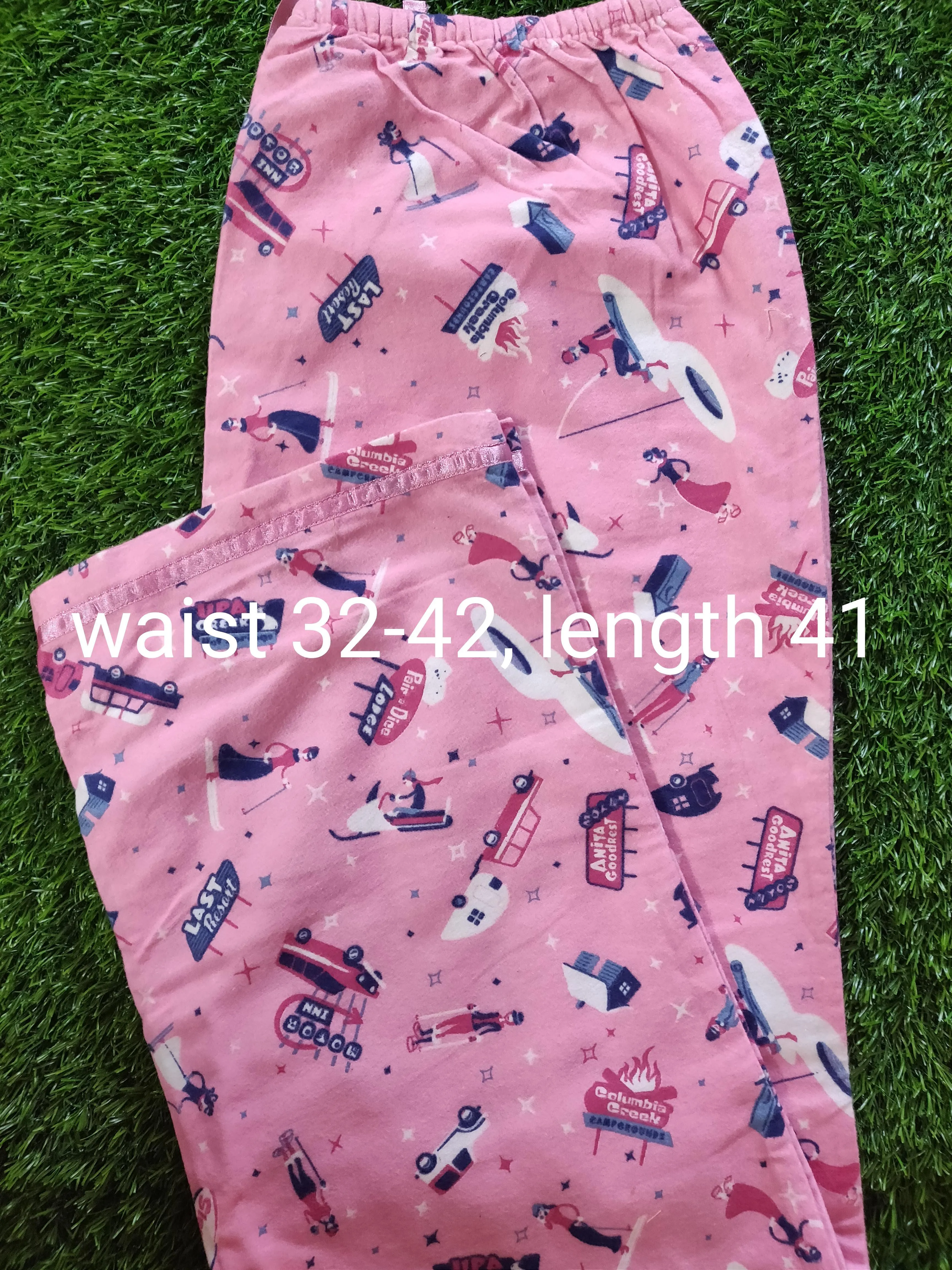 Pink Winter Wear Flannel Lounge Pant Pajama PJ04