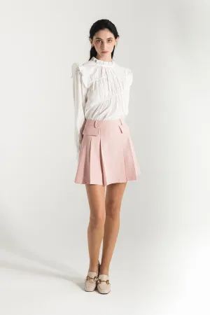 Queenytte High Waisted Pleated Skirt