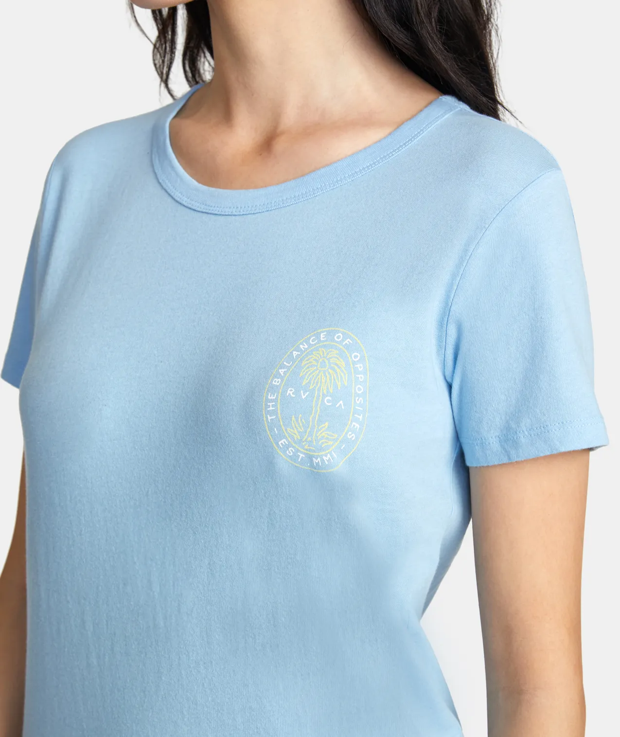 RVCA Palm Seal Tee-Ace Blue
