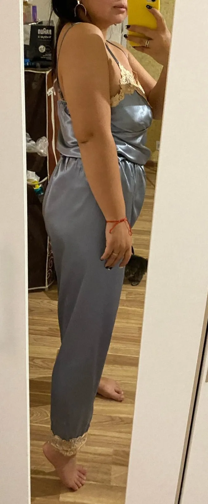 Satin 5 Piece Pajama Set
