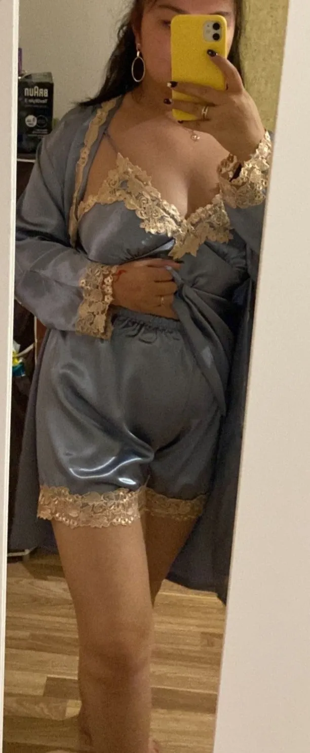Satin 5 Piece Pajama Set