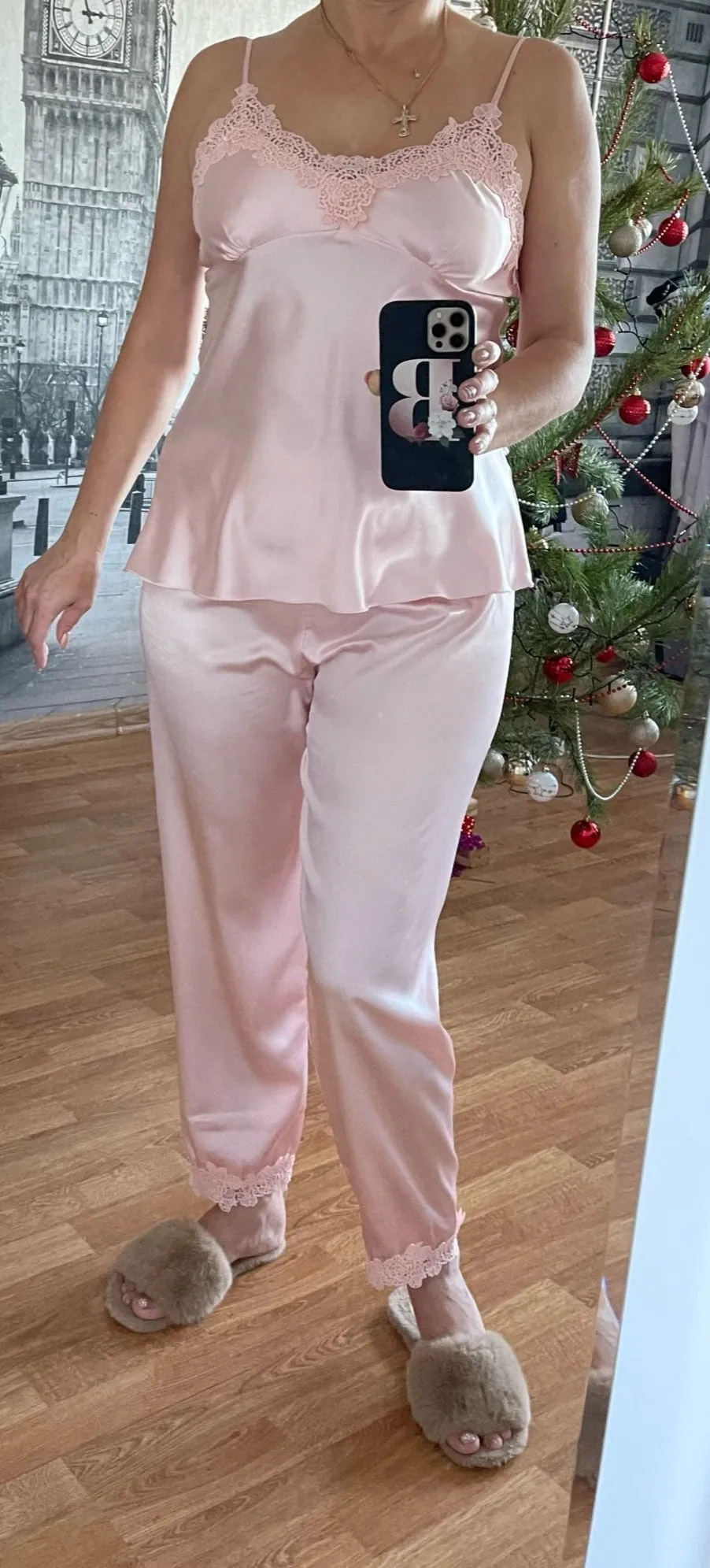 Satin 5 Piece Pajama Set
