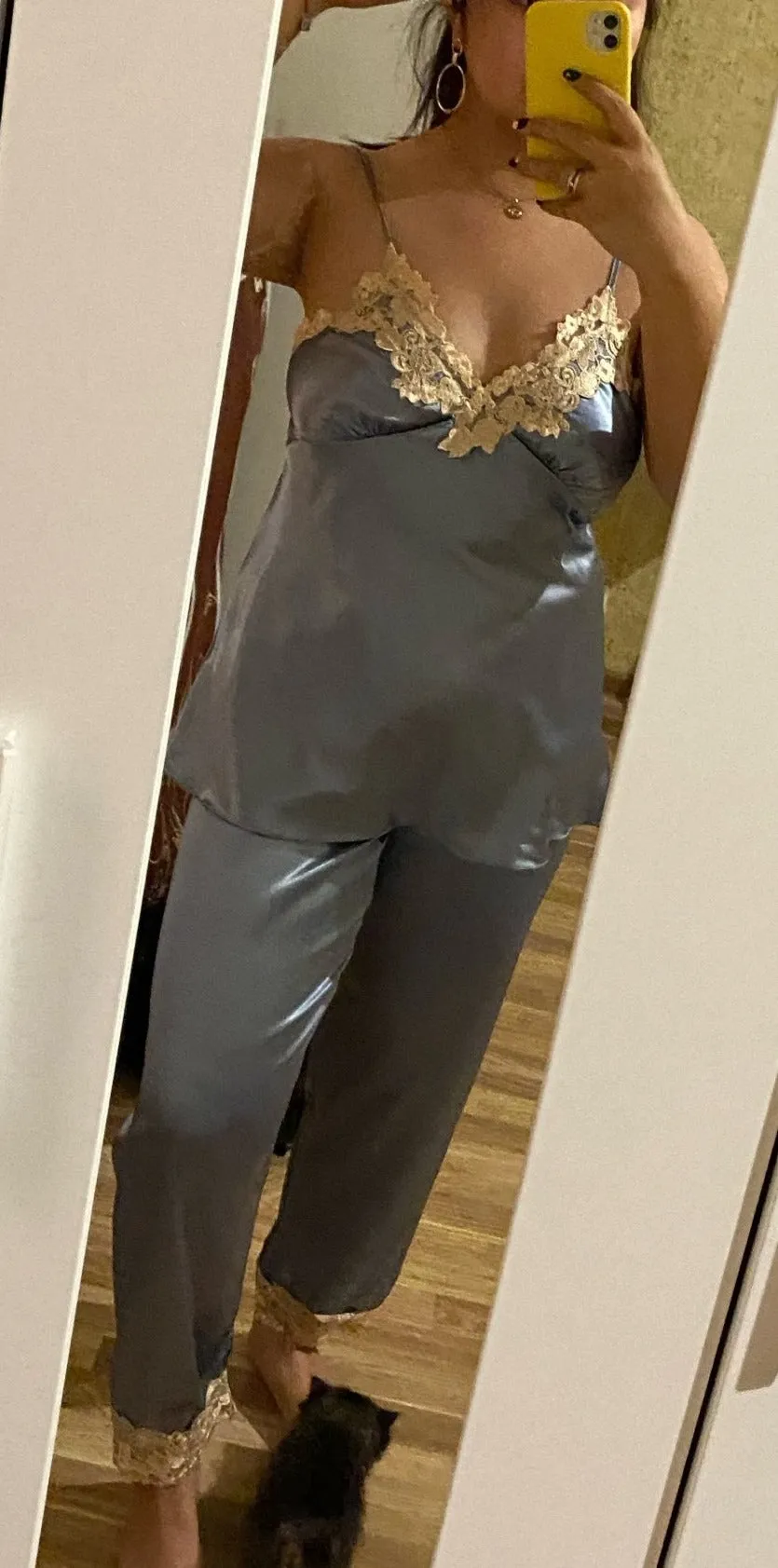 Satin 5 Piece Pajama Set