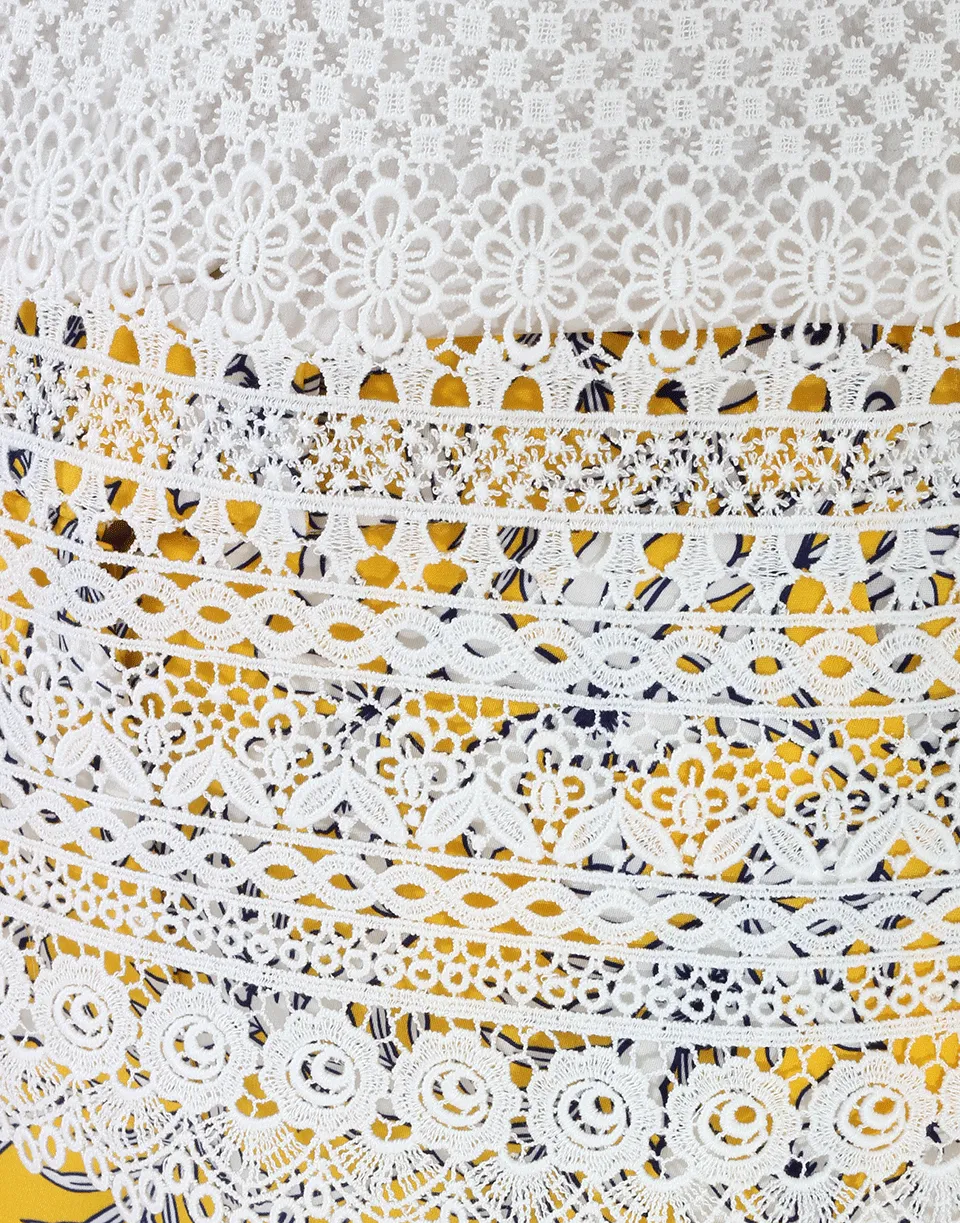 Sleeveless Banded Lace Top