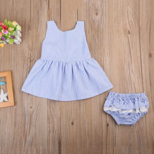 Striped Bow Tie Dress