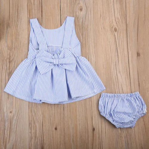 Striped Bow Tie Dress