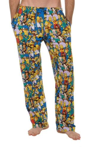 The Simpsons Springfield Multi Character Collage Lounge Pants