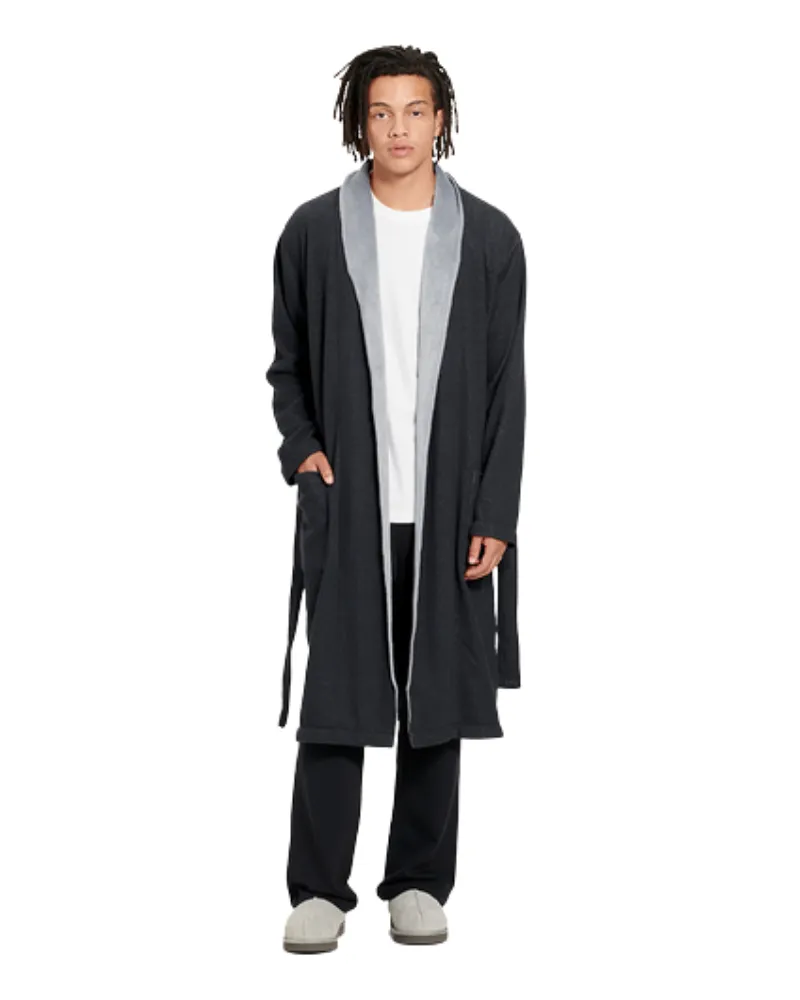UGG Black Heather Robinson Men's Wrap Robe