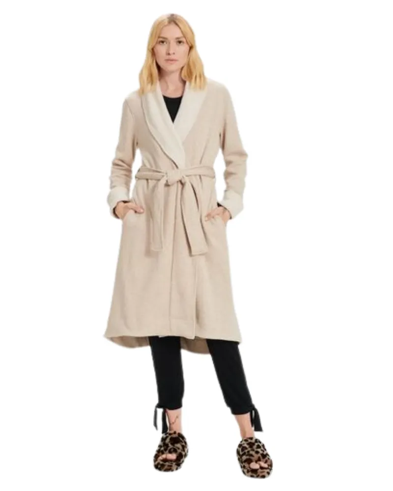 UGG Oatmeal Heather Duffield II Fleece Wrap Robe