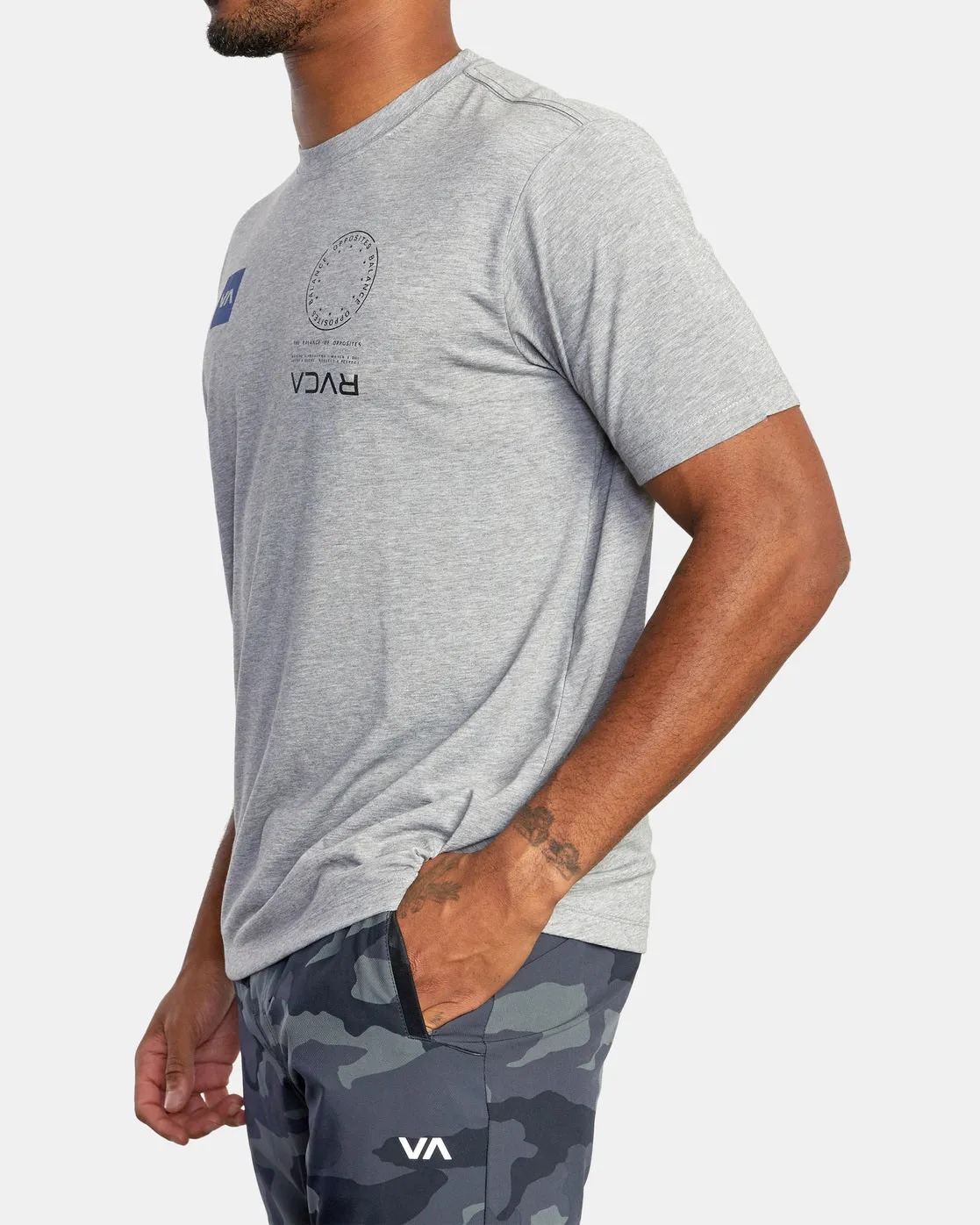 VA Mark Tee - Heather Grey
