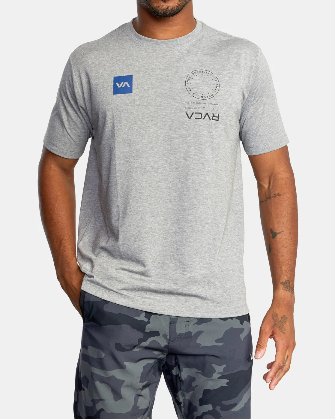VA Mark Tee - Heather Grey