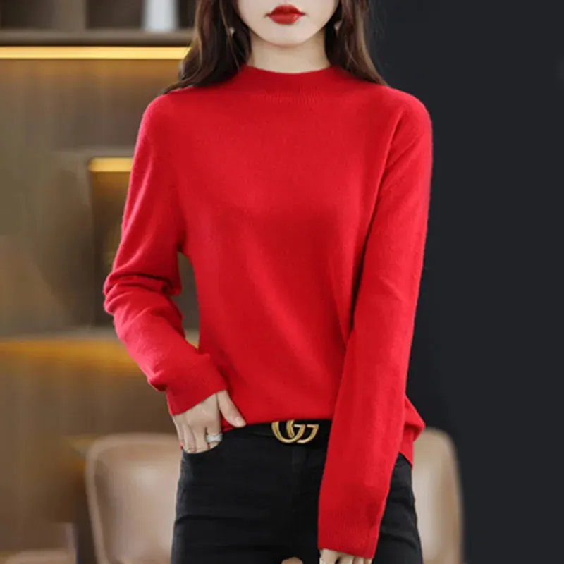 Women's Loose Cashmere Pullover Sweater